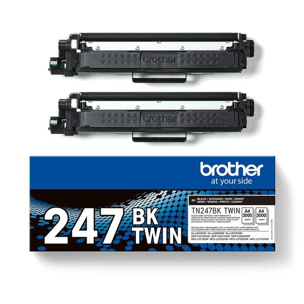 Toner Brother TN247 negro pack de 2 unidades