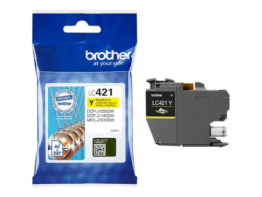 Cartucho Brother LC421 AMARILLO